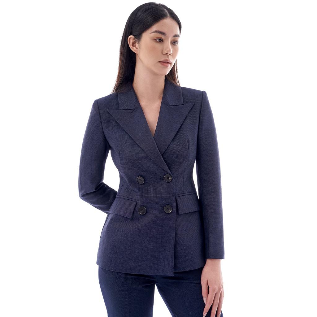 Áo Blazer kiểu 4 cúc màu xanh navy 2NDDATE BL023N