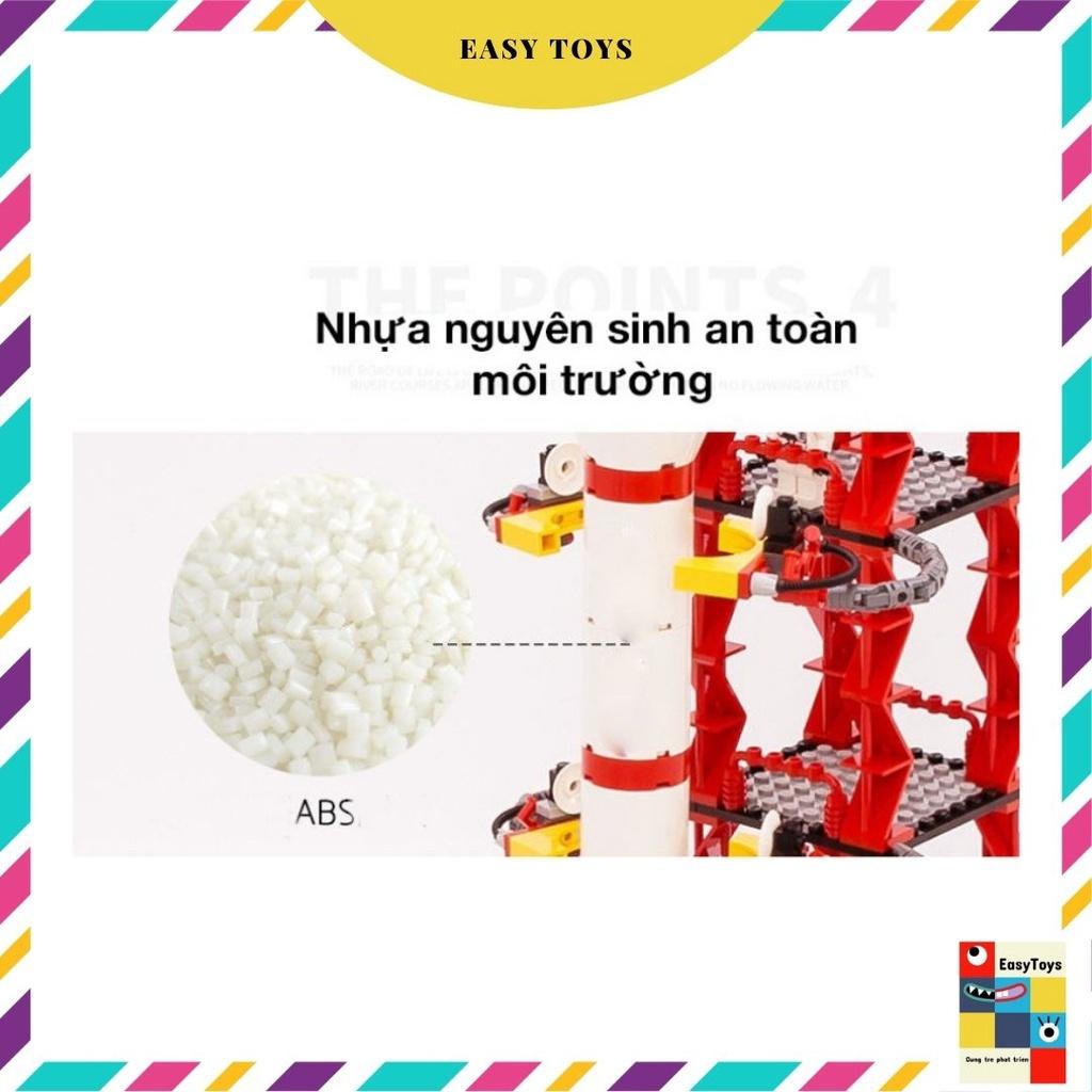 Đồ chơi xếp hình lắp ráp Tàu vũ trụ trung tâm điều khiển giúp bé phát triển trí tuệ