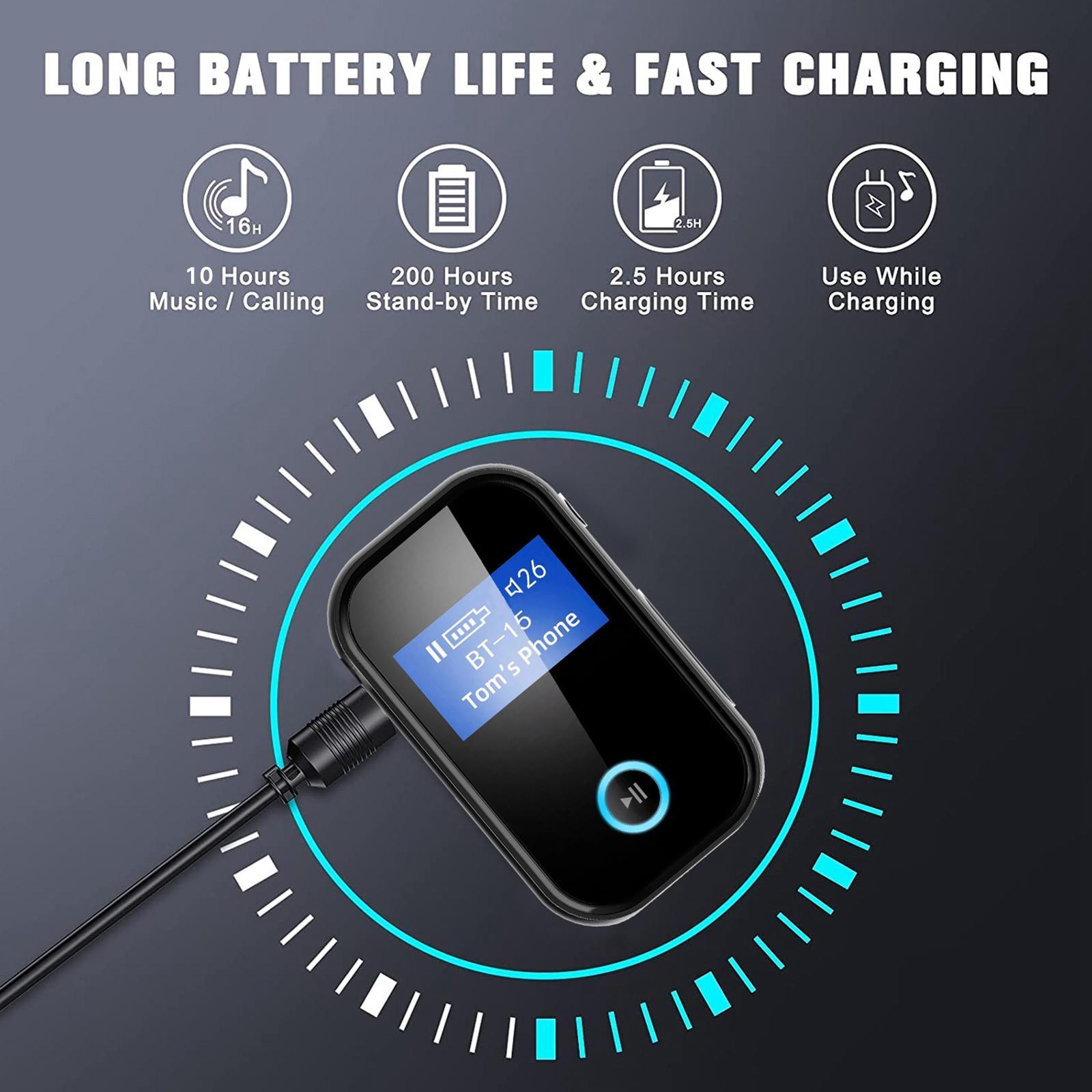 Portable Car Bluetooth Transmitter &amp; Receiver TV PC Phone Speakers Car Kit