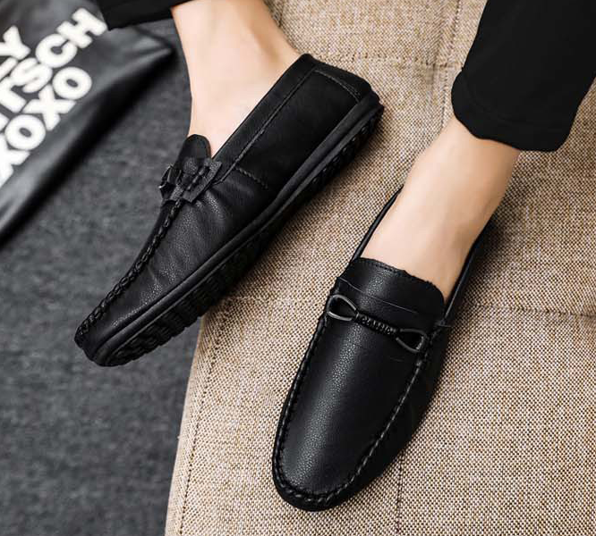 Giày Da Nam Lười, Giày Lười Đế Cao Su Cổ Điển, Trẻ Trung Loafer Classic - TG0923007