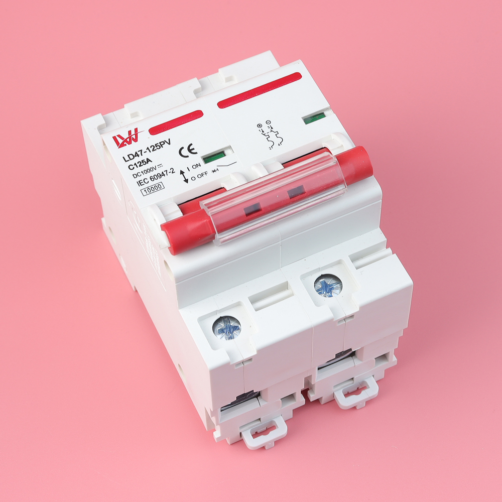 Bộ ngắt mạch tự động LW MCB DC 2P 1000V Cầu Dao Chuyên Dụng Cho Điện Năng Lượng Mặt Trời