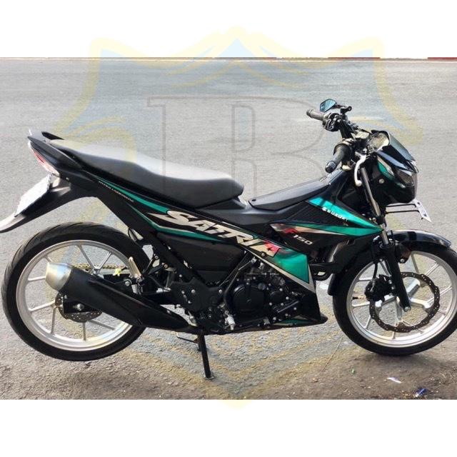 Tem rời dành cho Satria fi xanh ngọc lục bảo chất liệu Candy cao cấp