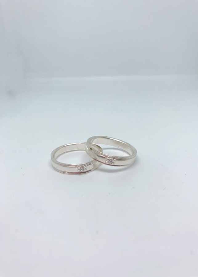 Nhẫn Đôi - Mẫu 15-NĐ0015 Cỡ Trung