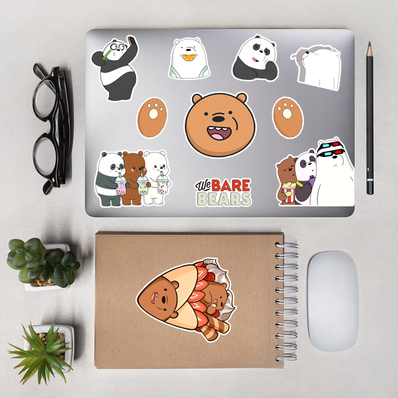 Set 50 Hình Sticker We Bare Bear