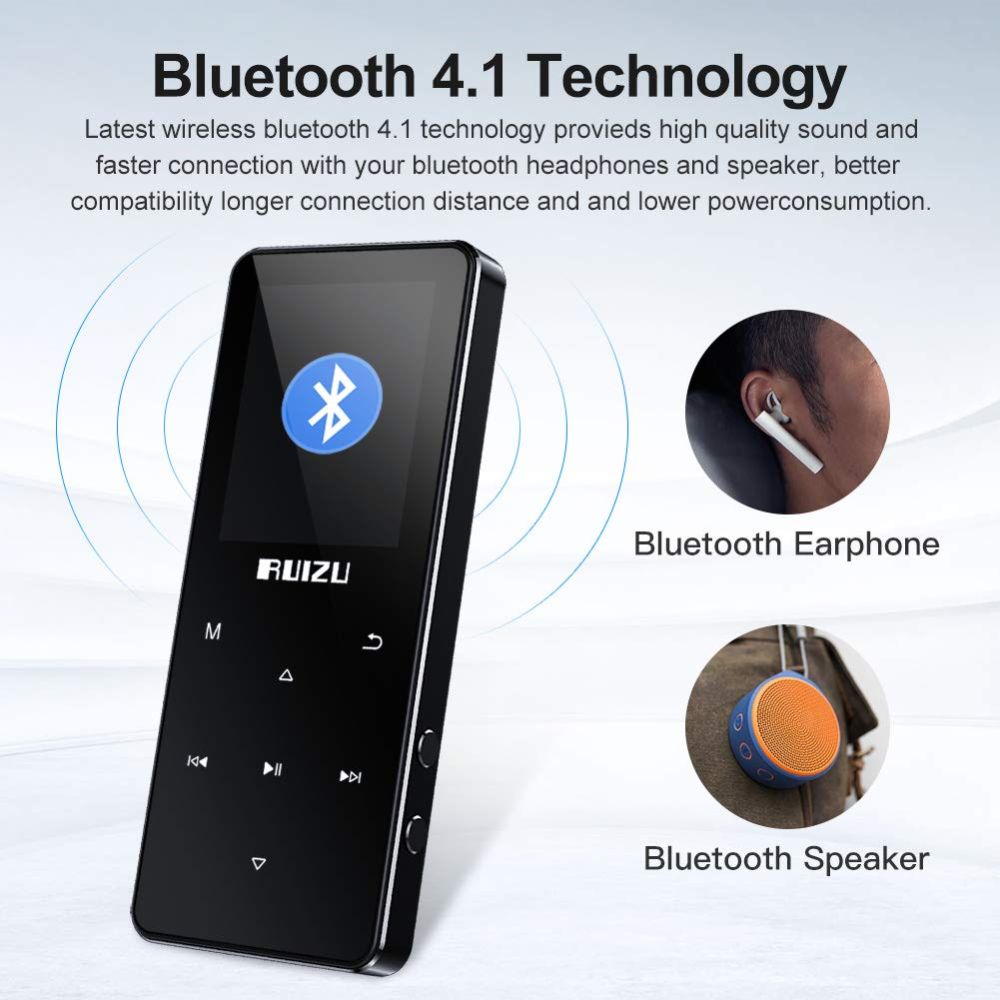 Máy nghe nhạc MP3 MP4 bluetooth RUIZU D51 - Hàng nhập khẩu