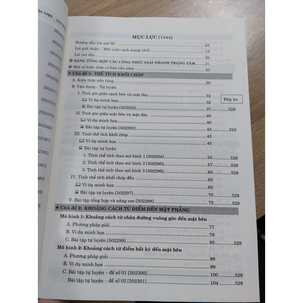 Hình ảnh Sách ID luyện thi THPT QG 2021 theo chuyên đề môn Toán hay nhất Tự học hình không gian