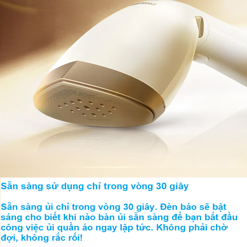 Bàn ủi hơi nước cầm tay 2 trong 1 Philips STH7030/18 Series 7000 Tích hợp 2 bình chứa nước: 100ml và 200ml - HÀNG NHẬP KHẨU