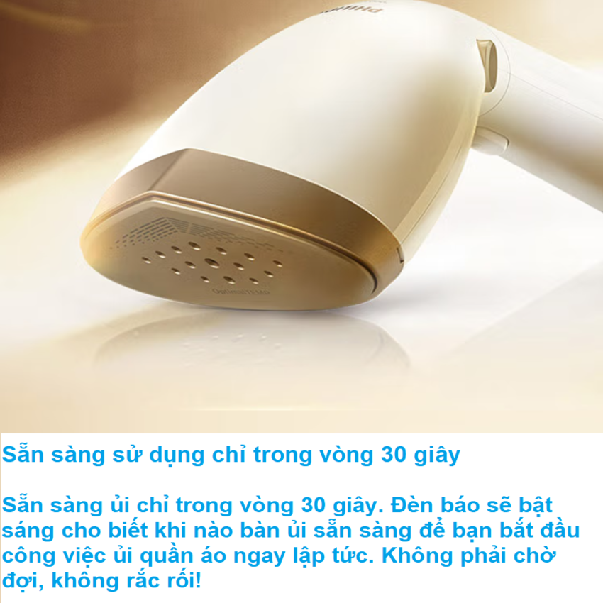 HÀNG CHÍNH HÃNG - Bàn ủi hơi nước cầm tay 2 trong 1 Philips STH7030/18, Series 7000
