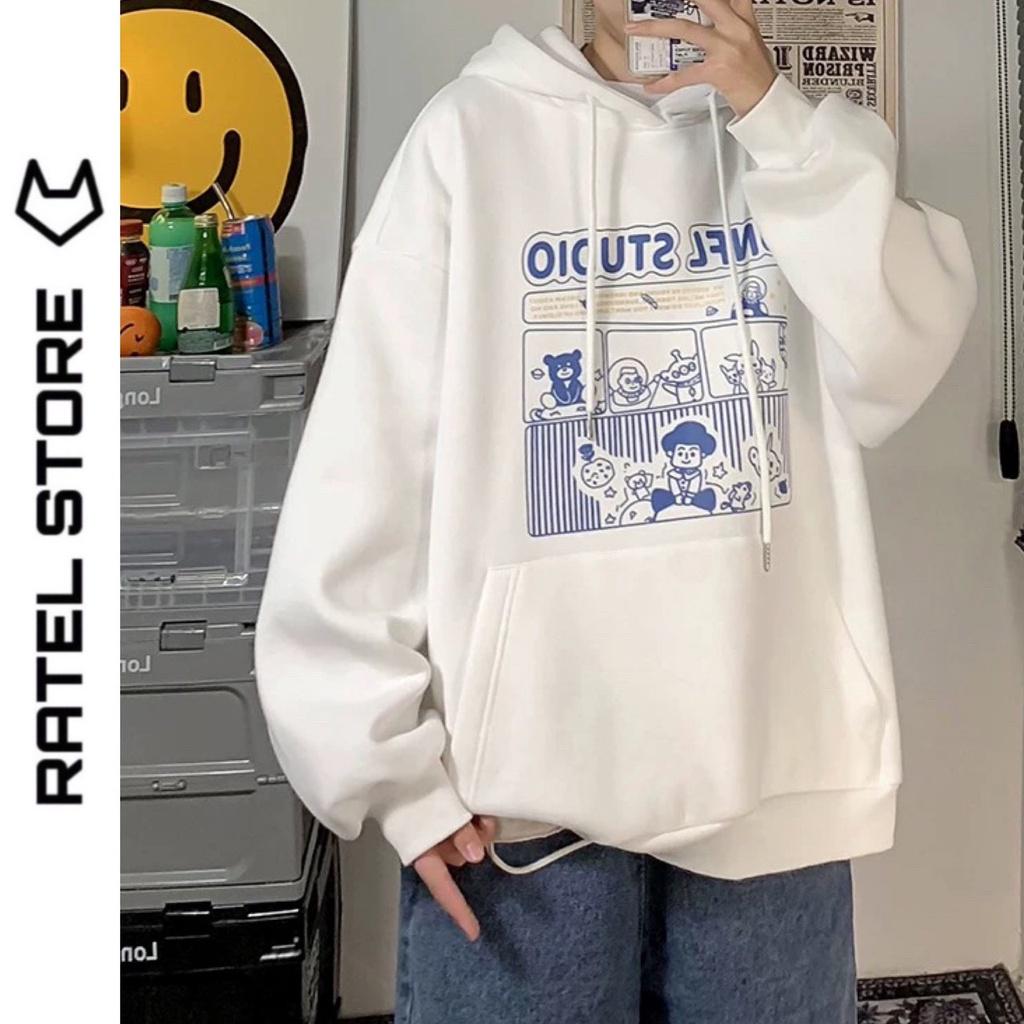 Áo Hoodie Nỉ Bông Nam Nữ Unfl Studio Ulzzang Unisex Form Rộng
