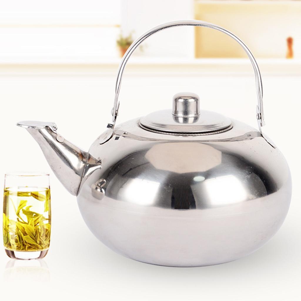 2Pcs Teapot and Tea Kettle with Stainless Steel Infuser for Stove Top