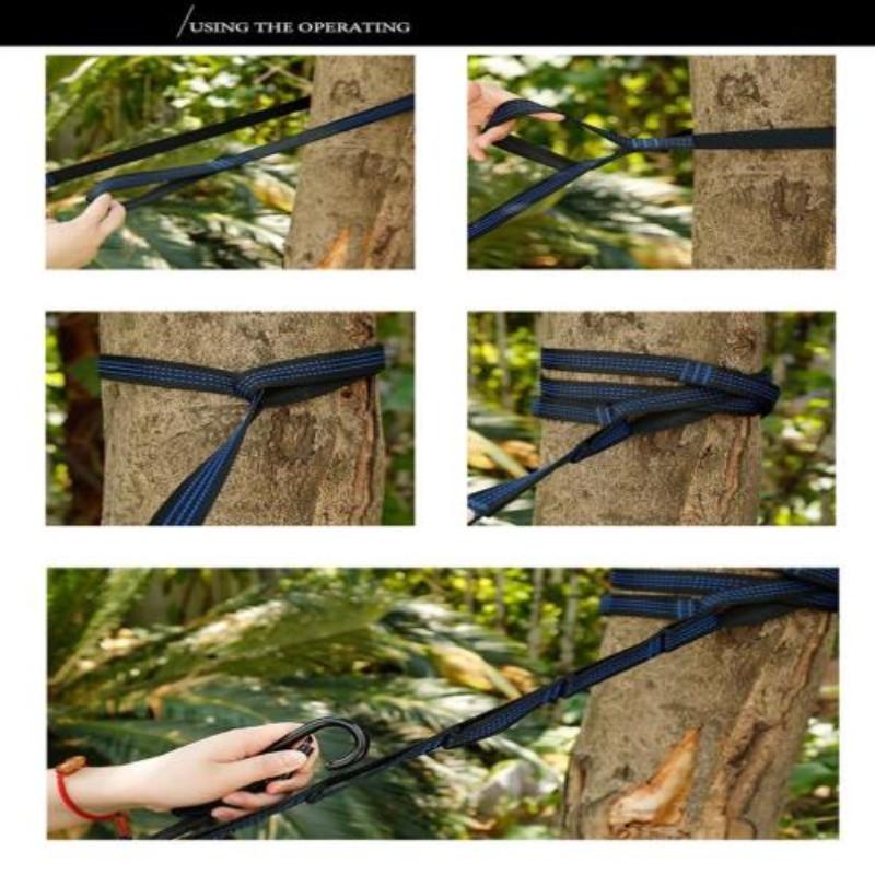 2 Cái 300Cm Võng Dây Cắm Trại Ngoài Trời Võng Đu Dây Dây Cao Cấp Chịu Lực Dây Đeo Dây Võng