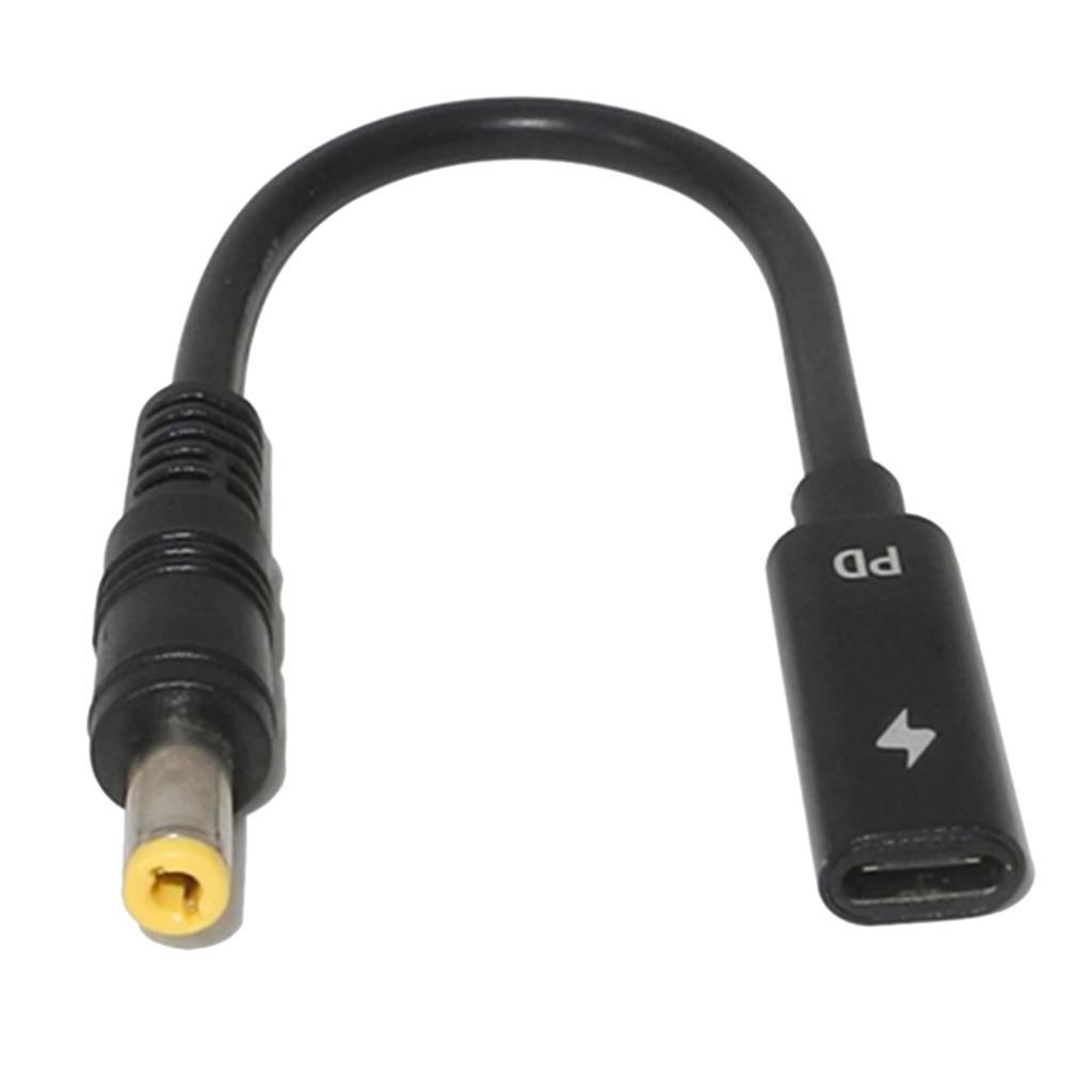 5525  To Type-C Straight With PD Laptop Adapter Power Charger Connector