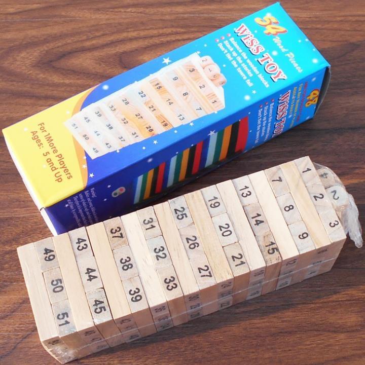 Đồ Chơi Rút Gỗ Wish Toy Cho Bé (54 thanh)