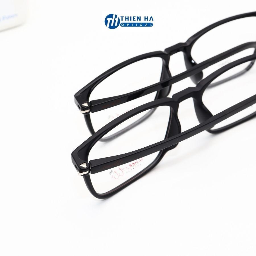 Gọng kính nam THIÊN HÀ OPTICAL dáng vuông chất liệu nhựa ultem dẻo nhẹ nam nữ unisex màu cơ bản TH07637