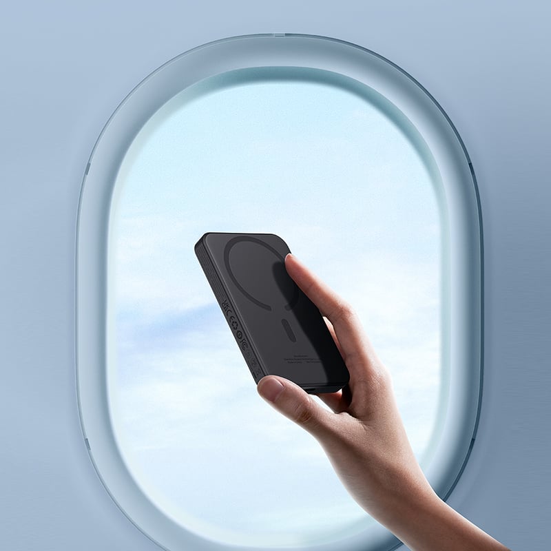 Pin Sạc Dự Phòng Không Dây Tích Hợp Nam Châm Baseus Magnetic Mini Wireless Fast Charge Power Bank 5000mAh 20W - Hàng chính hãng
