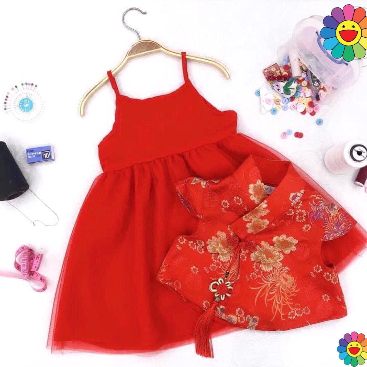 Set hanbok bé gái cực sang SE151