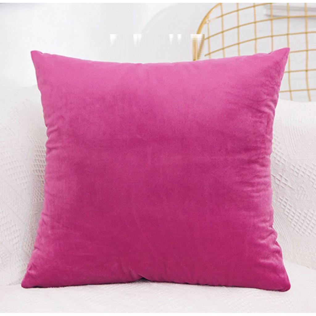 Gối Tựa lưng,gối Sofa VẢI NHUNG HÀN TRƠN MÀU CAO CẤP SBK068
