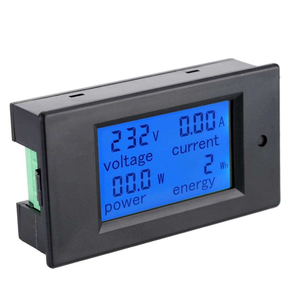 AC80-260V 100A Digital LCD Active Power Detection Tester Ammeter Voltmeter