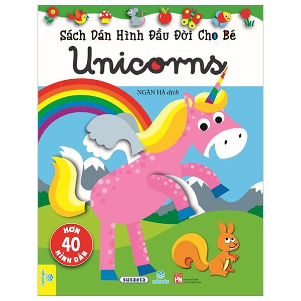 Sách Dán Hình Đầu Đời Cho Bé - Unicorns