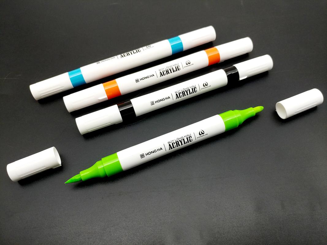 Hộp 36 Bút Lông Màu Acrylic 2 Đầu - Hồng Hà 8147