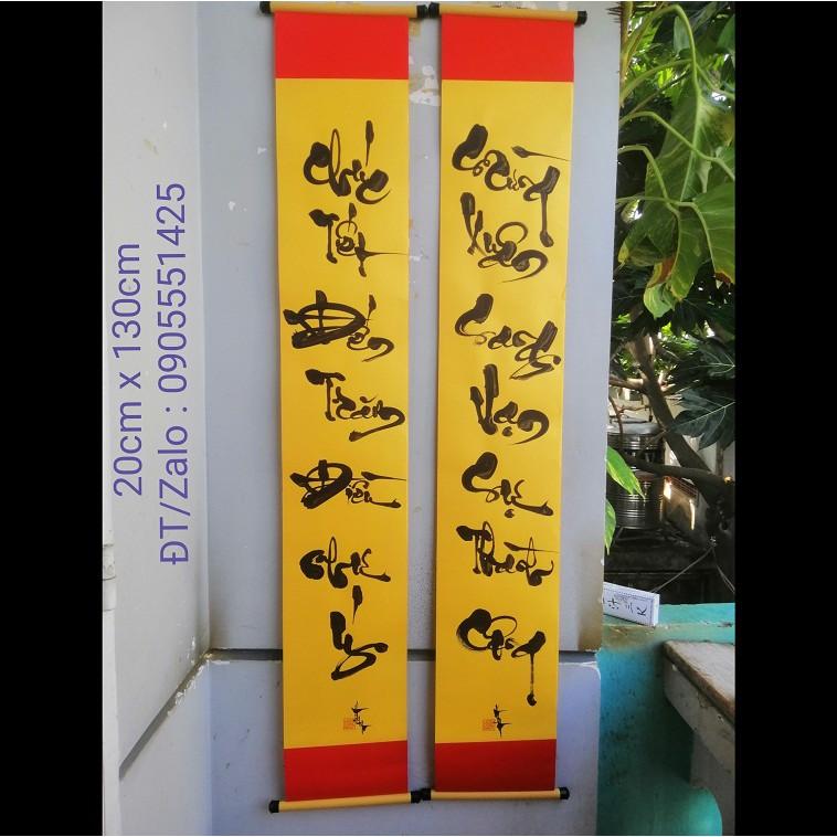 Câu đối tết. Câu đối thư pháp trang trí tết . Quà tặng mừng Tân Gia, khai trương