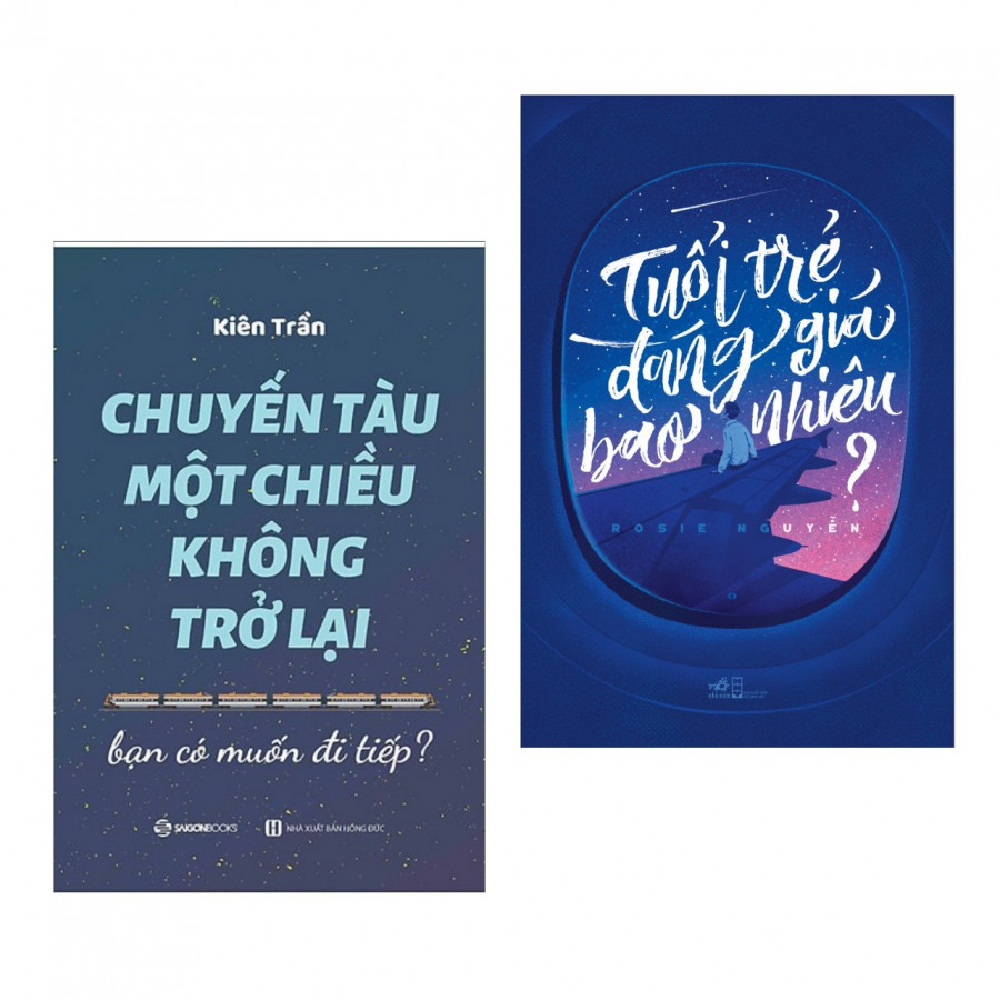 Combo 2 Cuốn Kỹ Năng Sống Không Thể Bỏ Lỡ: Chuyến Tàu Một Chiều Không Trở Lại + Tuổi Trẻ Đáng Giá Bao Nhiêu (tặng kèm bookmark thiết kế aha)