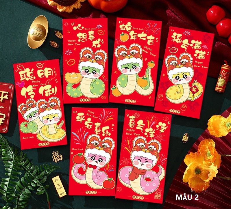 Bao Lì xì Tết 6 cái trong 1 bịch