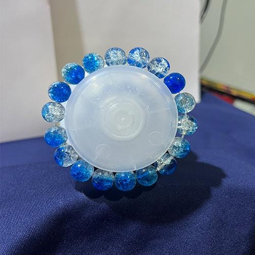 Vòng tay chuỗi đá vân nứt 10li nhiều màu