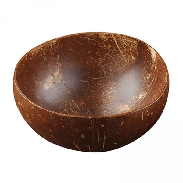 2X Handmade Coconut Bowls Creative for Salad Noodle Rice Vegans Serving Cereal