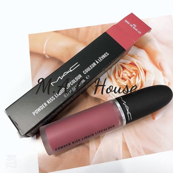 Son Kem MAC 990 Powder Kiss Liquid Lipcolour –  More The Mehr-ier Màu Hồng Đất