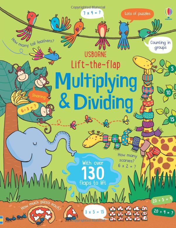 Usborne Lift the flap multiplying and dividing