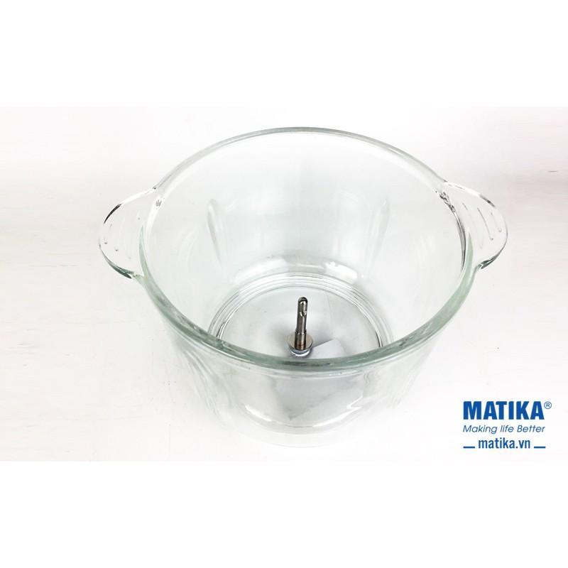 Máy xay thịt Matika MTK-3220 cối thủy tinh 2L công suất 300W- Hàng chính hãng