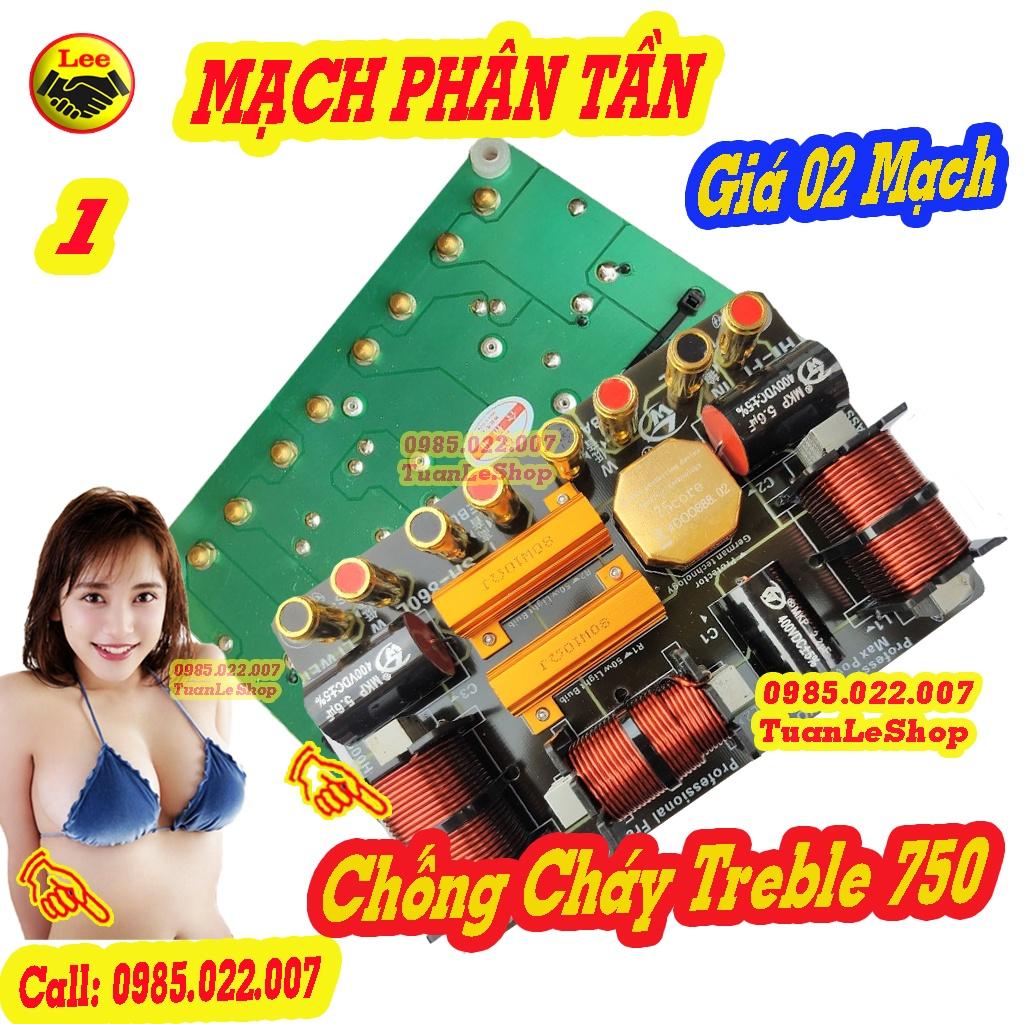 MẠCH PHÂN TẦN CHỐNG CHÁY TREBLE 750 - 2 BASS + 1 TREP SH-860L GIÁ 02 MẠCH - PHÂN TẦN CÓ BẢO VỆ TREBLE