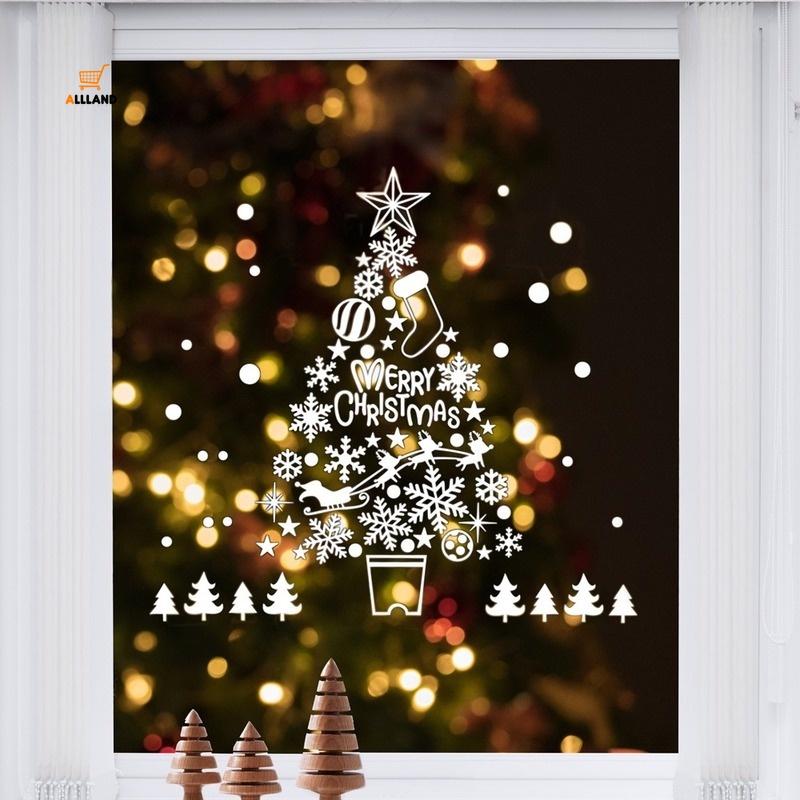 1 miếng dán cửa sổ trang trí chủ đề giáng sinh dễ thương