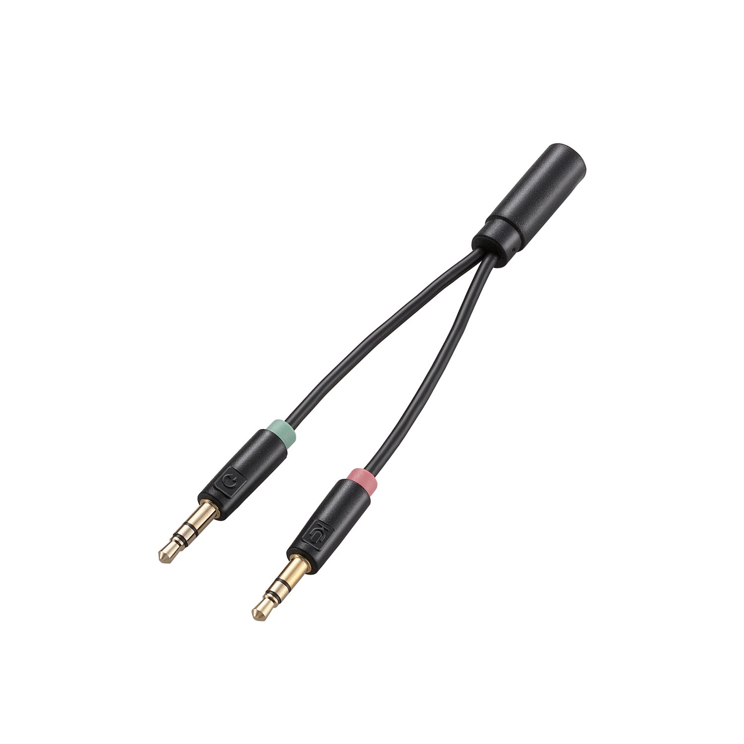 Jack 3.5 gộp cổng microphone và headphone Elecom AV-35AD02BK - Hàng chính hãng