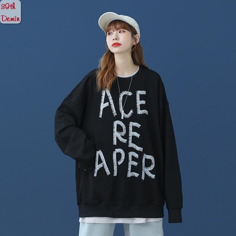 Áo nỉ ACE phong cách Hip Hop graffiti sweater unisex Form rộng Free Size