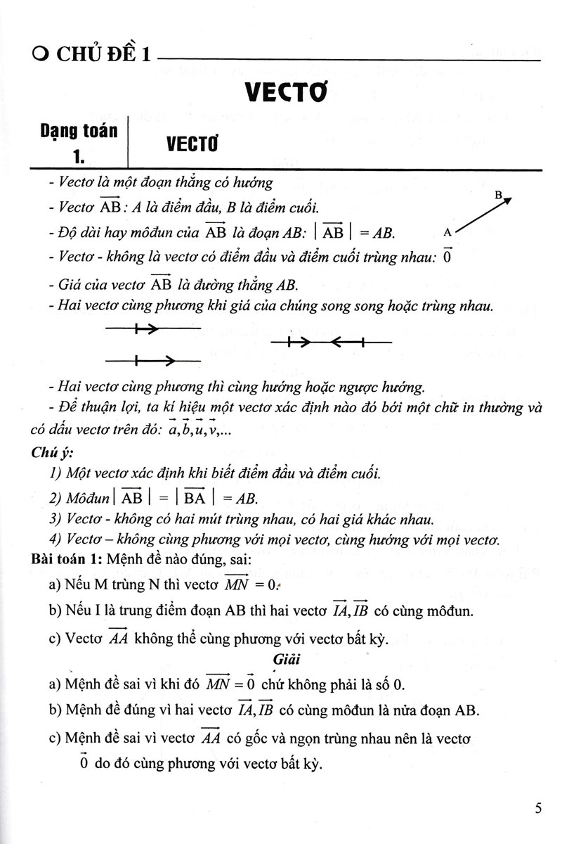 PHƯƠNG PHÁP GIẢI CÁC CHỦ ĐỀ CĂN BẢN HÌNH HỌC 10