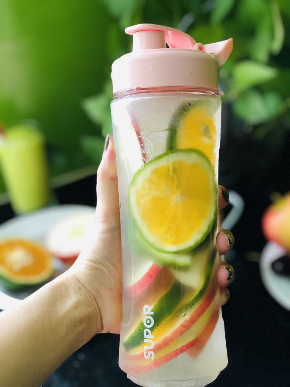 Máy xay du lịch, chế biến đồ ăn dặm 300ml 2 cối Supor JE18-300