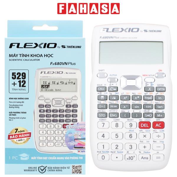 Máy Tính Khoa Học Thiên Long Flexio Fx680VN Plus - Màu Trắng