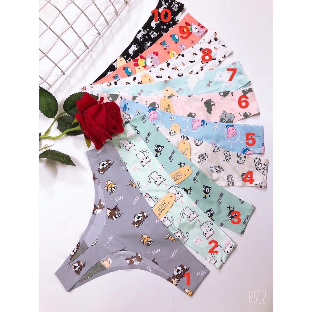 Quần Lót Đúc Su Lọt Khe Họa Tiết Không Đường May 013