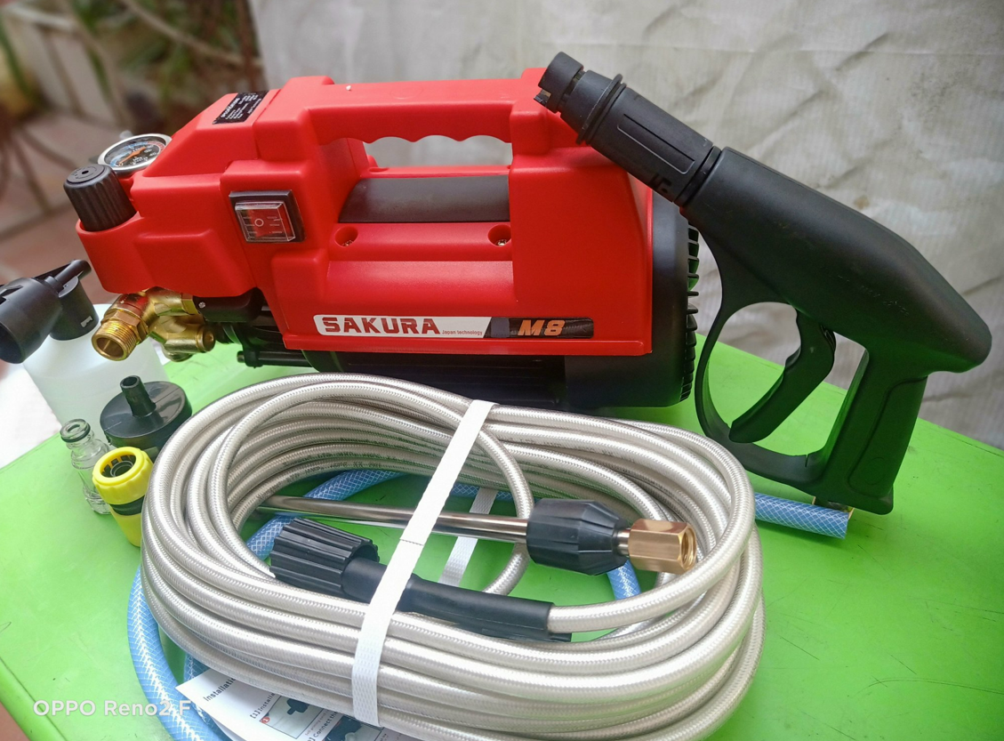 Máy rửa xe gia đình,máy rửa xe sakura có chính áp