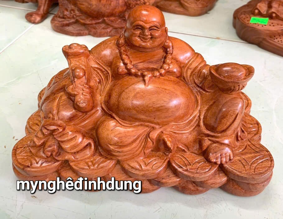 Tượng phật di lặc để bàn học bàn làm việc 20x11x12cm
