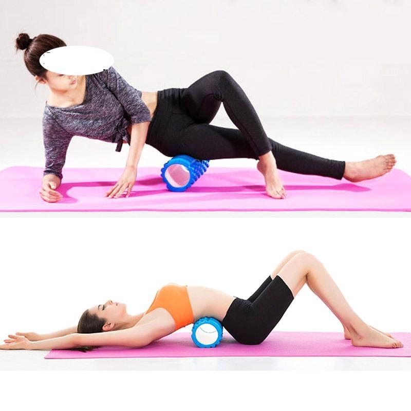 Con Lăn Massage Phục Hồi Cơ Foam Roller Tập GYM | Yoga‎33cm(Màu đỏ)