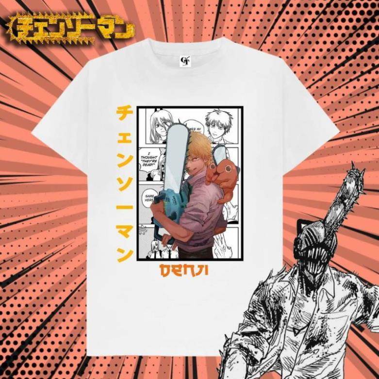 Áo phông Chainsaw Man Anime unisex chất mềm mát tay