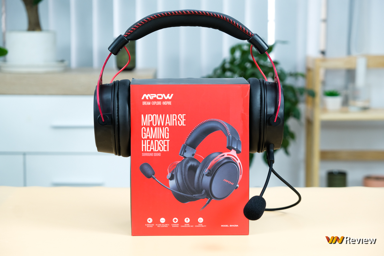 Tai Nghe Gaming Chụp Tai Headphone MPOW Air SE BH439A, Âm Thanh Vòm SPATIAL SURROUND SOUND, Tăng Cường Bass, Mic Lọc Nhiễu - Hàng Chính Hãng