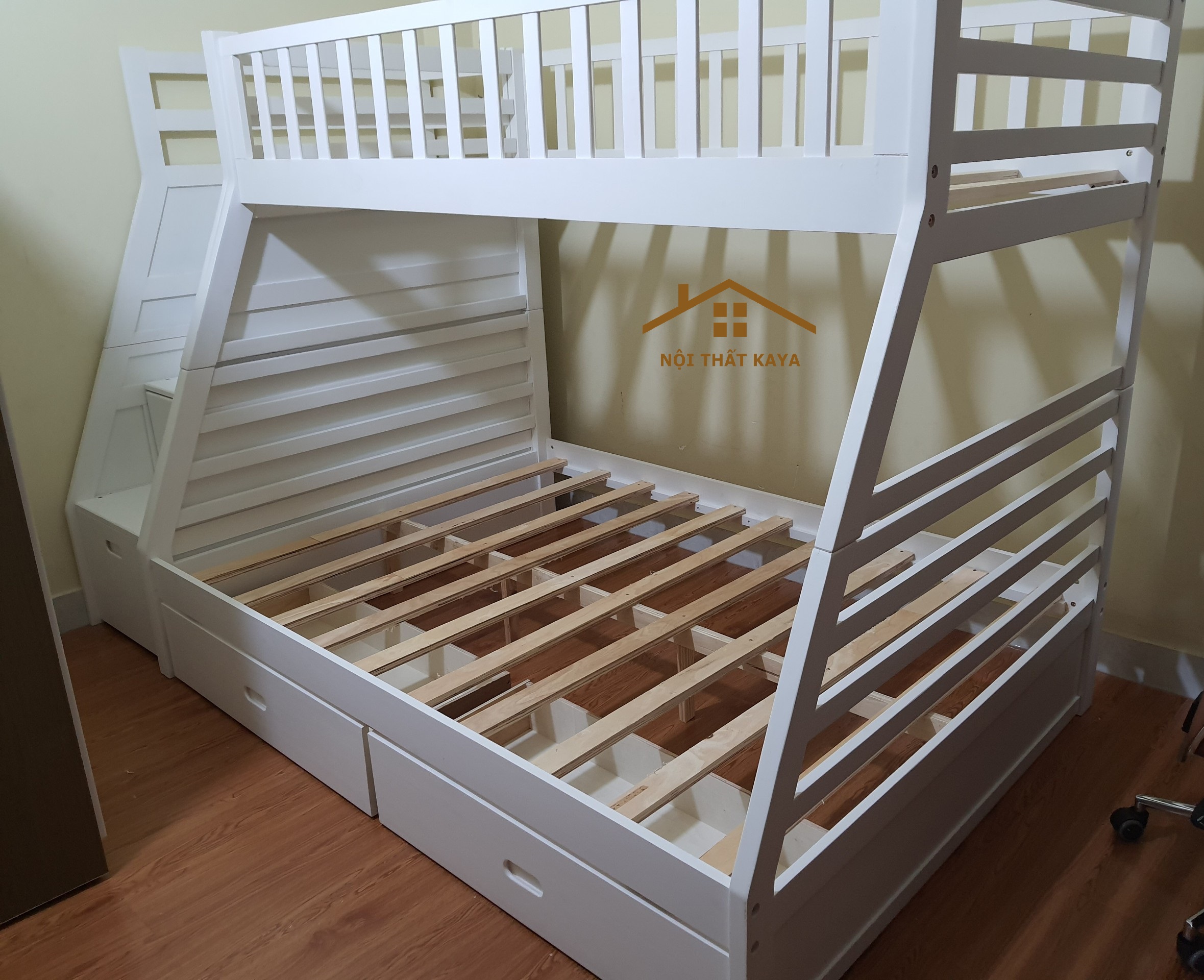 Giường 2 Tầng Xuất Khẩu GT292 – Nâu