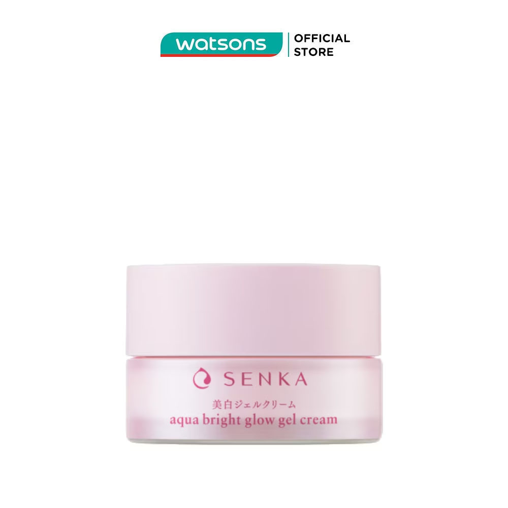 Kem Dưỡng Trắng Da Ban Đêm Senka Aqua Bright Glow Gel Cream 50g