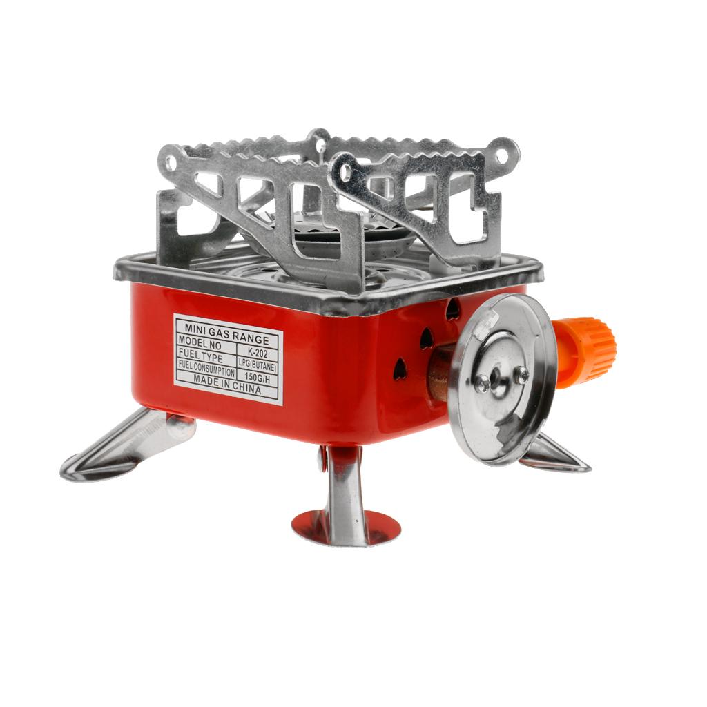 Outdoor Portable Square-Shaped Gas Butane Burner Camping Hiking Picnic Stove