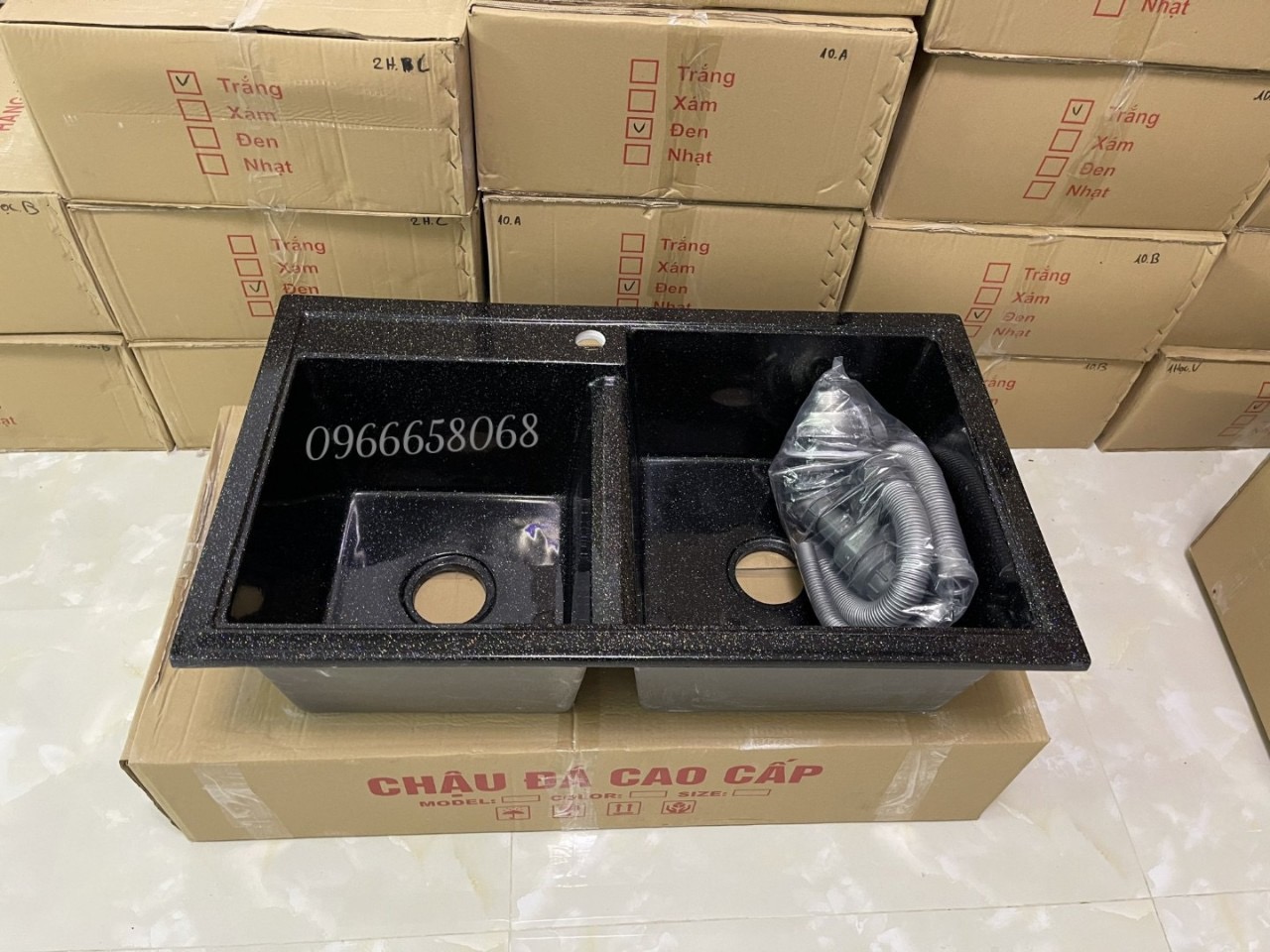 Chậu rửa chén đá nhân tạo 84*50*23