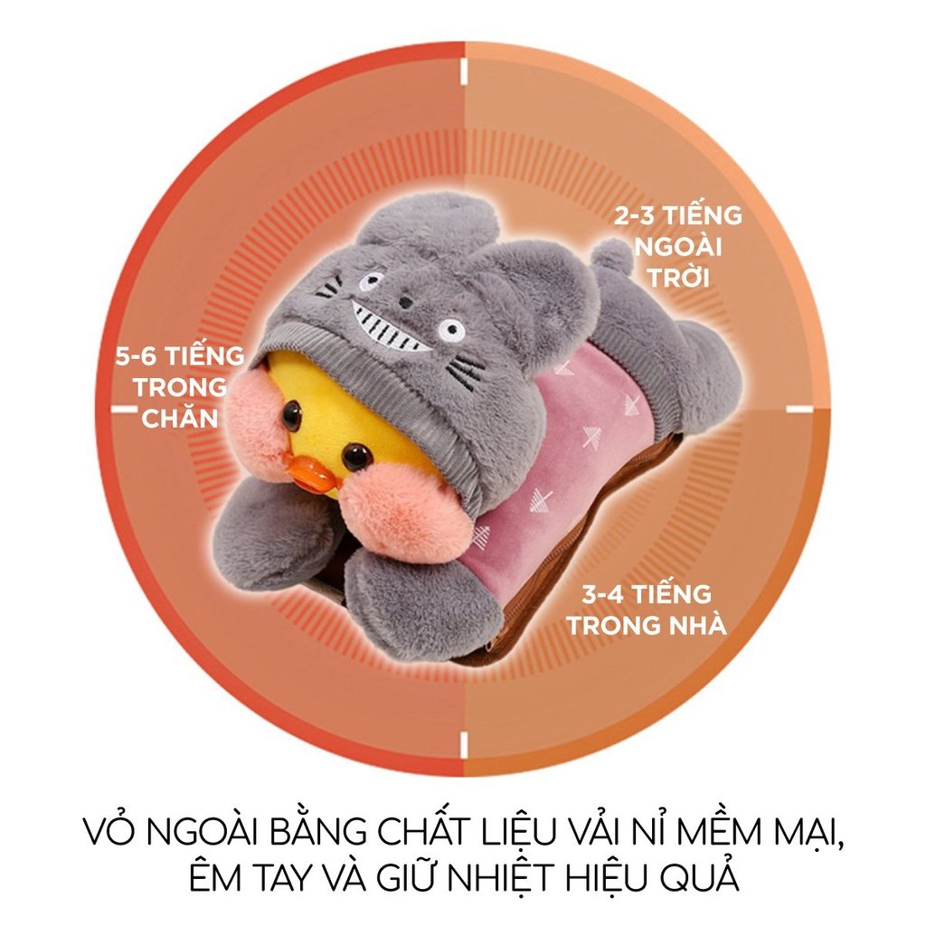 Túi sưởi cắm điện hình thú túi chườm bụng kinh quà tặng túi chườm nóng lạnh giữ nhiệt lâu cao cấp